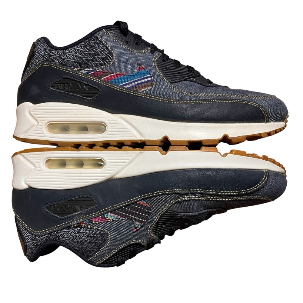 Nike Air Max 90 Premium 'Afro Punk' Blue Denim 700155-402  — 11.5 - Picture 11 of 14